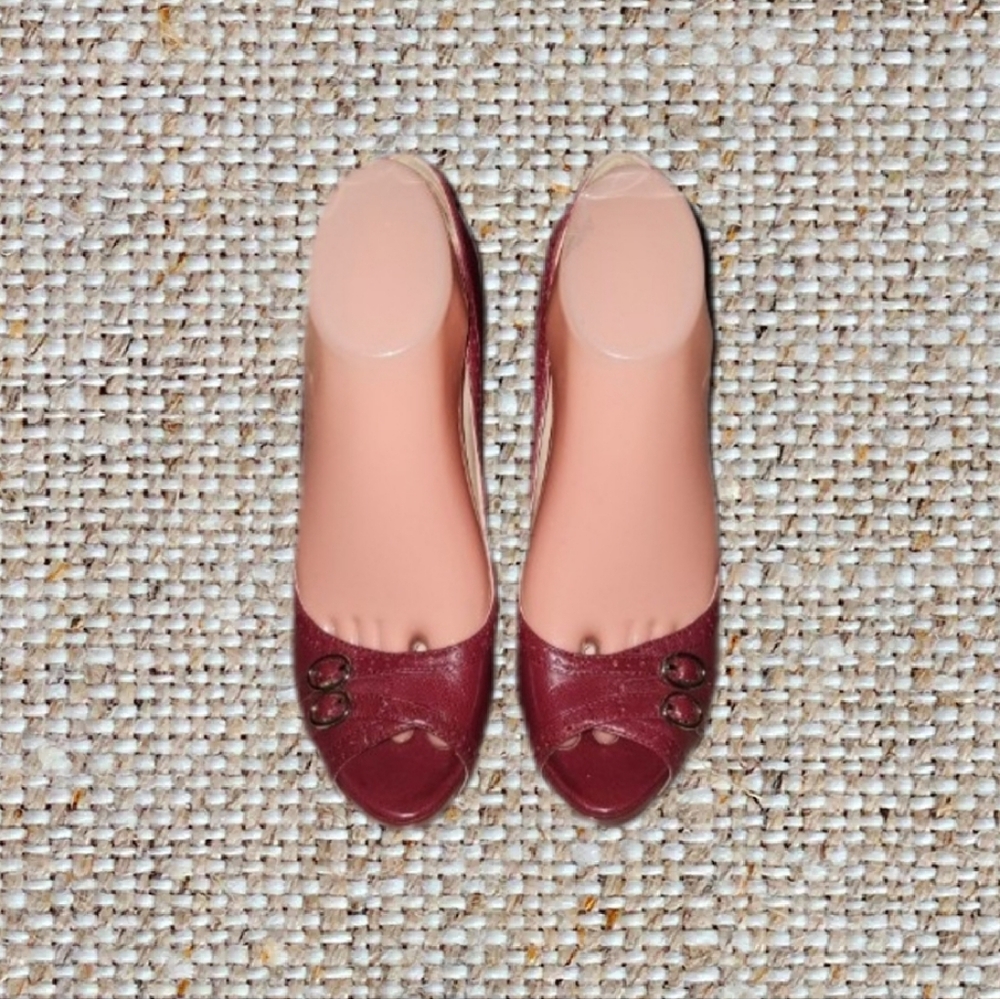 Nine West Dark Red Pumps - Picture 3 of 4